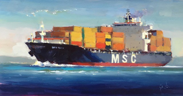 big container ship