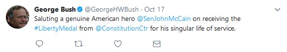 Bush Sr. tweet