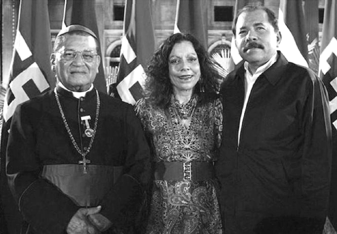 Danny, Rosario & Cardinal Obando