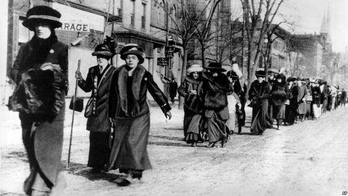 suffrage march