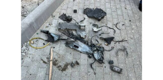 drone hit on Kyiv